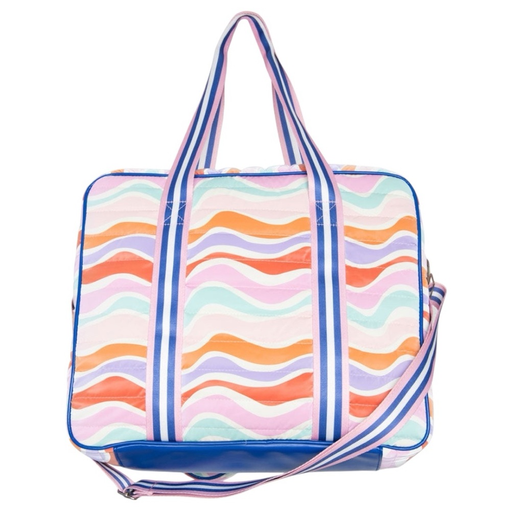 NWT Katydid Retro Wave Pickleball Bag Multicolor Gym Tennis Duffle Travel Tote - Picture 3 of 3